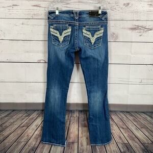 Vigoss Jeans Womens Juniors 5 Dublin slim boot Embroidered Western Rodeo Cowgirl
